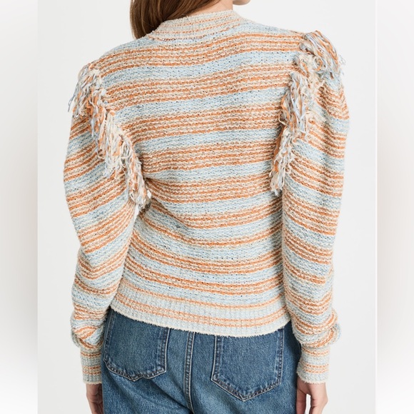 Ulla Johnson Arquette Fringe Crewneck Sweater, Size S - Picture 5 of 10